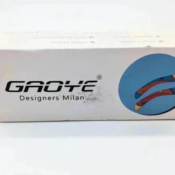 Gaoye Ladies blue blocker black glasses with case NEW - Picture 3 of 3